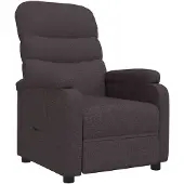 vidaXL Fauteuil relax brun foncé Tissu