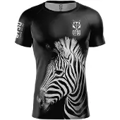Otso Zebra Short Sleeve T-shirt Noir S Homme