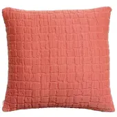 Vivaraise Housses de coussins STONEWASH SWAMI - Rose - 45x45 cm
