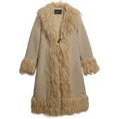 Superdry Manteau mi-saison 'Afghan' camel / taupe