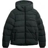 Superdry Microfibre Sport Puffer Jacket Vert S Homme