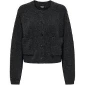 ONLY Cardigan 'ONLPiemonte' gris foncé
