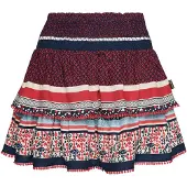 Superdry Vintage Tiered Mini Skirt Rouge S Femme