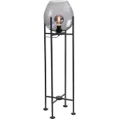 Highlight Lampadaire Fantasy noir avec verre fumé 140cm
