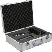 Alumaxx Mallette Stratos III, multifonctionnelle, garniture en mousse amovible, poignée de transport, verrouillable, L 365 x P 140 x H 460 mm, aluminium, argent