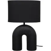 Home Deco Factory Lampe - - Archi - Céramique - Noir