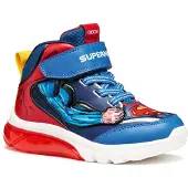 Geox Baskets montantes enfant J CIBERDRON BOY SUPERMAN garcons - Bleu - 33