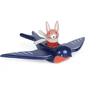 Tender Leaf Toys Hirondelle de fenêtre avec son ami