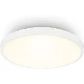 Briloner Competo Plafonnier LED décoratif 240mm rond 10W 1200lm 3000K lumière blanche chaude blanc lampe plafond salon chambre cuisine couloir