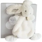 Doudou et Compagnie Coffret Doudou - Crème lapin peluche 26 cm