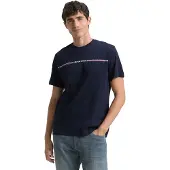 Tom Tailor T-Shirt bleu marine / rouge / blanc
