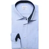 Seidensticker Chemise business bleu clair / blanc