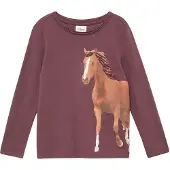 s.Oliver T-Shirt pueblo / bourgogne / blanc