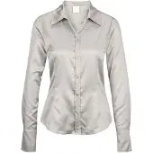 MADELEINE Chemisier blanc perle