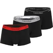 Calvin Klein Lv00nb4409 Trunk Low Rise Boxers 3 Units Noir S Homme