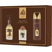 Lattafa Eternal Oud Eau de Parfum 100ml + Eau parfumée 20ml + Déodorant 200ml set