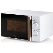 Domo Four à micro-ondes DO2720 - 20 L - 700 W - Minuteur 35 min - Fonction décongélation - L 44 x P 35,8 x H 25,8 cm - Finition bois blanc