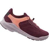 Shimano Chaussures de vélo EX300W pour ville et randonnée, rouge vin