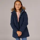 Trespass Parka Imperméable Isolée Larission Marine Fille Junior