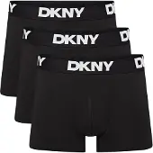 DKNY Boxers Seattle par lot de trois hommes - Noir
