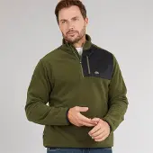 Trespass Polaire Micro Zippée 1/2 Homme Mcgeechan Vert Foncé