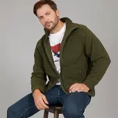 Trespass Veste Polaire Zippée Intégrale Bernal Homme Vert Foncé