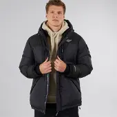 Crosshatch Veste à panneaux Squadage hommes - Noir