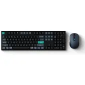 Keychron B36 + BM25, Câblé & sans fil, USB + RF Wireless + Bluetooth, Commutateur à ciseaux, QWERTY, Noir, Souris incluse
