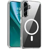 Etteri Hybrid Mag case for Samsung Galaxy A55 5G (Samsung Galaxy A55), Coque pour téléphone portable, Transparent