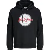 Jack & Jones Sweat-shirt 'JJURBAN' rouge / noir / blanc