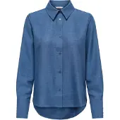 ONLY Chemisier 'ONLBETTY MELLI' bleu denim