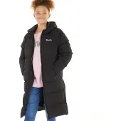 Bench Manteau matelassé maxi à capuche filles - Noir