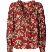 Pepe Jeans pour femme. PL3051277 Blouse Plency rouge (XS), Casuel, Viscose, Manche longue