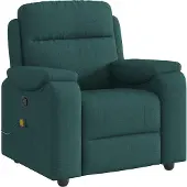 Syfax Fauteuil de massage inclinable Vert foncé Tissu