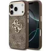 GUESS 4g Big 4g Classic Logo Iphone 17 Pro Phone Case Marron