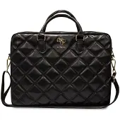 GUESS PU Grained 4G Metal Logo Computer Bag 15/16 - noir (16"), Sac pour notebook, Noir