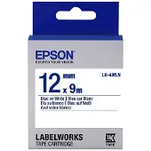 Epson LK-4WLN ruban standard 12 mm (d'origine) - bleu sur blanc
