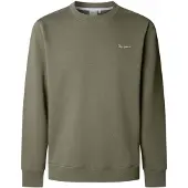 Pepe Jeans pour homme. PM5800013 Sweatshirt Macbeth Small Logo vert (L), Casuel, Coton