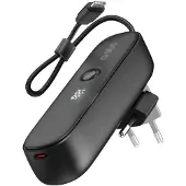 SBS Powerbank Hybride 5000 mAh PD 20 W avec fiche intégrée