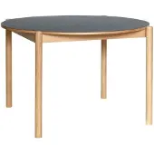 Hubsch Table oblique ronde noire