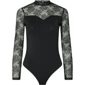 Pieces Shirtbody 'PCMILLY' noir
