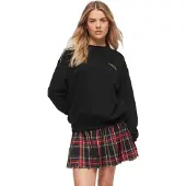 Superdry Sport Luxe Loose Sweatshirt Noir XS Femme