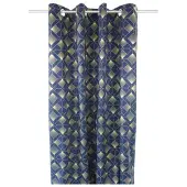 DecoByZorlu Rideaux, stores GÉO - Bleu - 140x260 cm