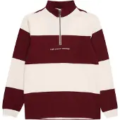s.Oliver T-Shirt bordeaux / blanc