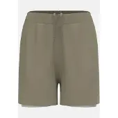 Odlo Short de course 2-en-1 Essentials 4 pouces 2.0, femme - , couleur : 40460 vetiver - agate gray, taille : XS