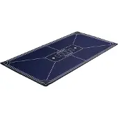 Engelhart Tapis de poker bleu 118x59cm