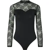 Pieces Shirtbody 'PCMILLY' noir