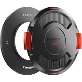 FreeWell Base Ring With Lid For Real Locking Vnd Dslr/dslm Camera Filter 52 Mm Noir