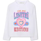 Billieblush U21415 Long Sleeve T-shirt Blanc 6 Years Fille