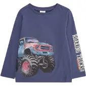 s.Oliver T-Shirt bleu / bleu ciel / orange clair / noir